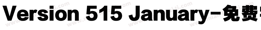 Version 515 January字体转换